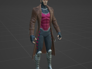 Gambit - Fortnite 3D Модель