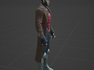 Gambit - Fortnite 3D Модель