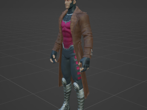 Gambit - Fortnite 3D Модель