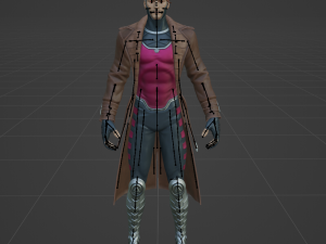Gambit - Fortnite 3D Модель