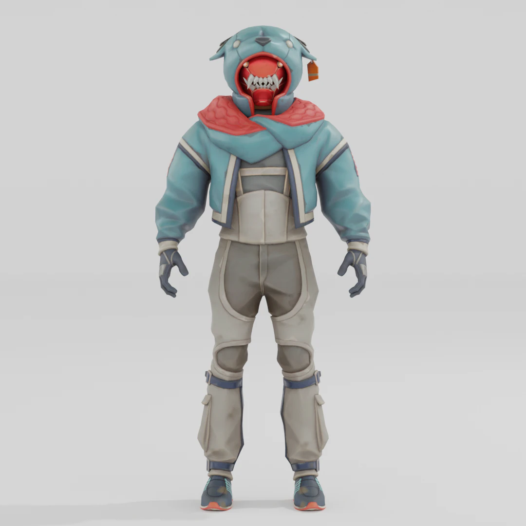 Growler - Fortnite 3D Model .c4d .max .obj .3ds .fbx .stl .blend 