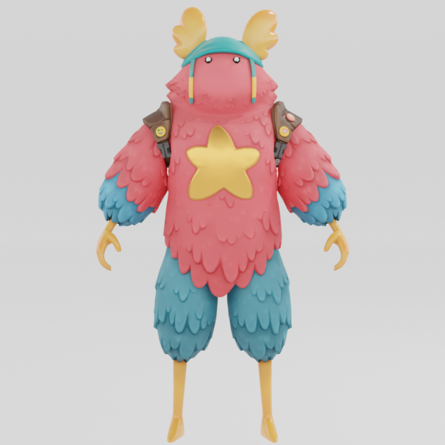 Guff - Fortnite 3D Model .c4d .max .obj .3ds .fbx .stl .blend 