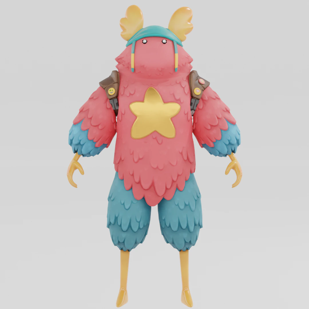 Guff - Fortnite 3D Model .c4d .max .obj .3ds .fbx .stl .blend 