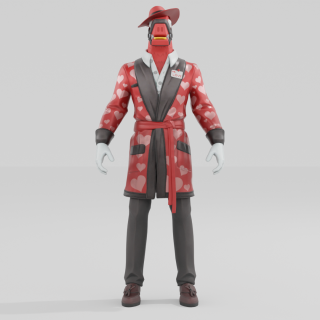 Heartbreaker - Fortnite 3D Model .c4d .max .obj .3ds .fbx .stl .blend 