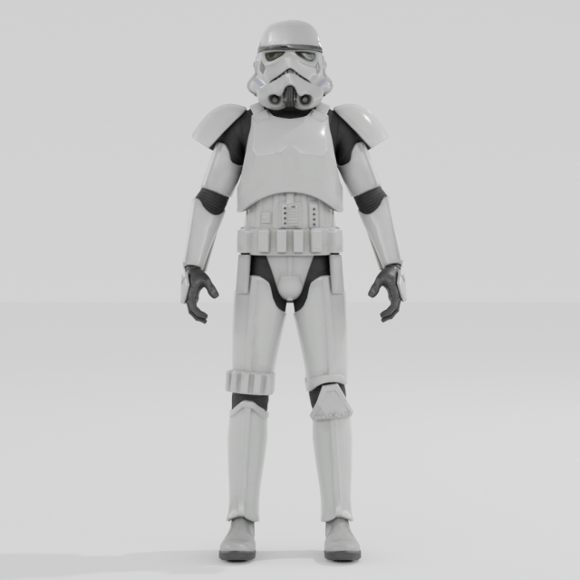Imperial Stormtrooper - Fortnite 3D 모델 .c4d .max .obj .3ds .fbx .stl .blend 