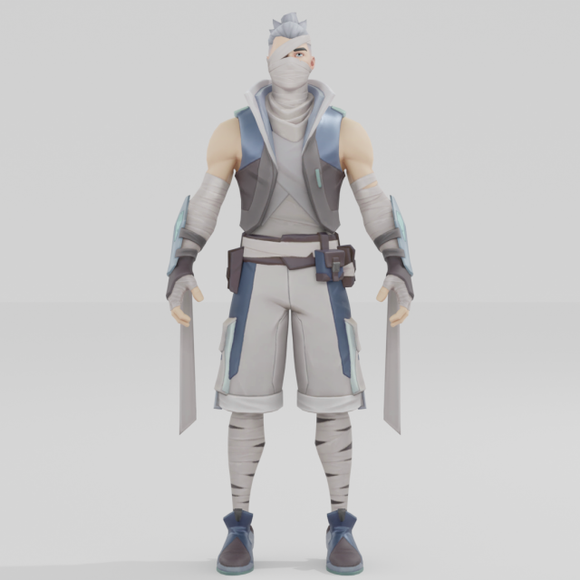 Kenji - Fortnite 3Dモデル .c4d .max .obj .3ds .fbx .stl .blend