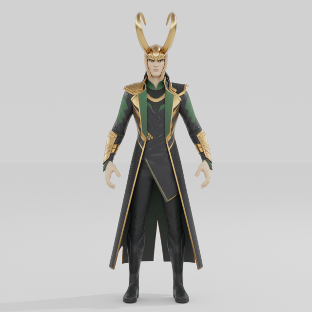 Loki - Fortnite Modelo 3D .c4d .max .obj .3ds .fbx .stl .blend 