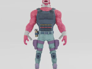 LT John Llama - Fortnite Modello 3D