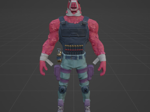 LT John Llama - Fortnite Modelo 3D