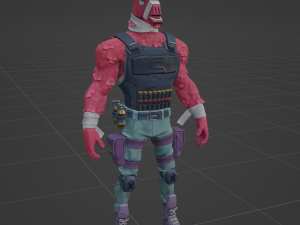 LT John Llama - Fortnite Modelo 3D
