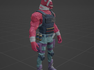 LT John Llama - Fortnite Modelo 3D