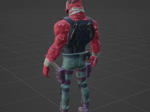 LT John Llama - Fortnite Modelo 3D