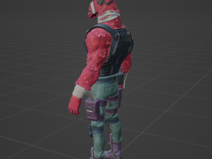 LT John Llama - Fortnite Modelo 3D