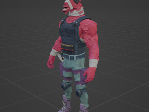 LT John Llama - Fortnite Modelo 3D