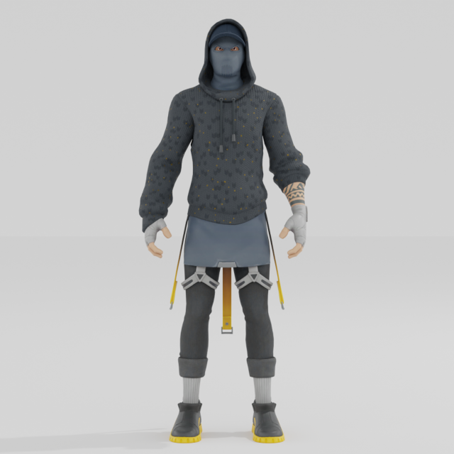 Marius - Fortnite 3D Модель .c4d .max .obj .3ds .fbx .stl .blend 