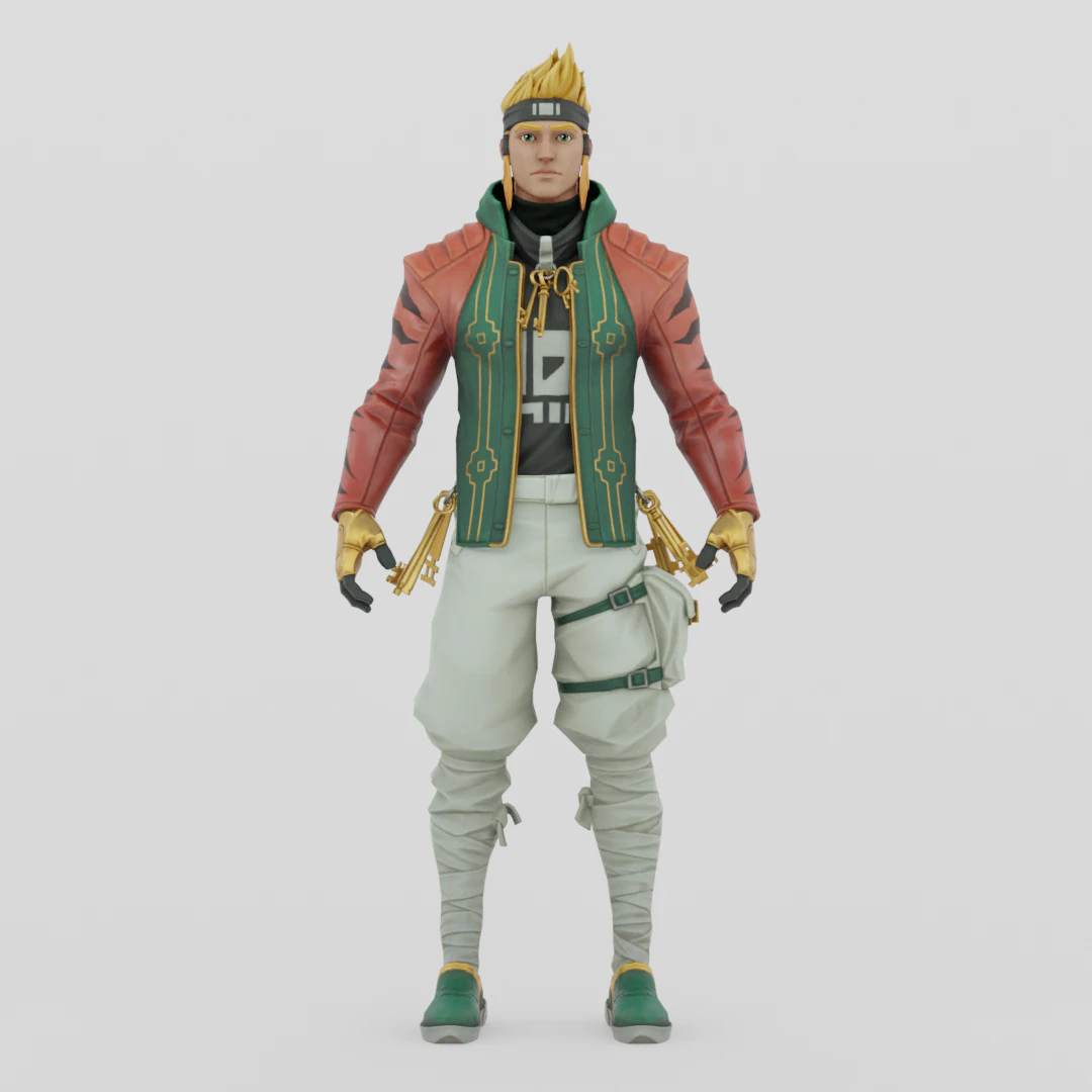 Master Key - Fortnite 3D Model .c4d .max .obj .3ds .fbx .stl .blend 