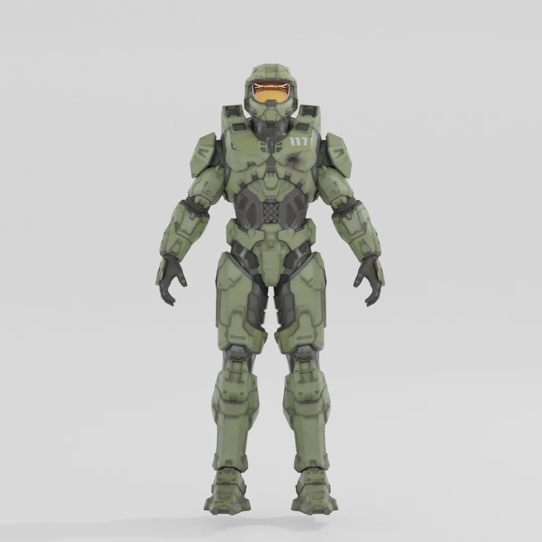 Masterchief - Fortnite 3D Model .c4d .max .obj .3ds .fbx .stl .blend