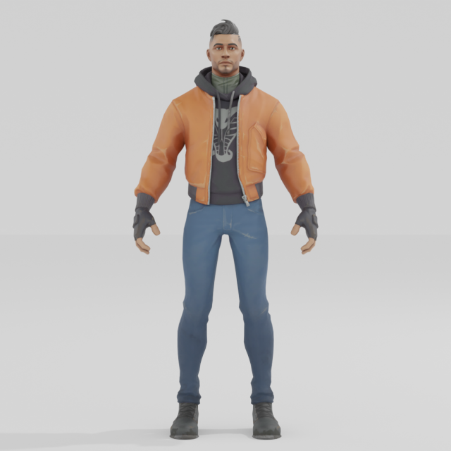 Maverick - Fortnite 3D Model .c4d .max .obj .3ds .fbx .stl .blend 