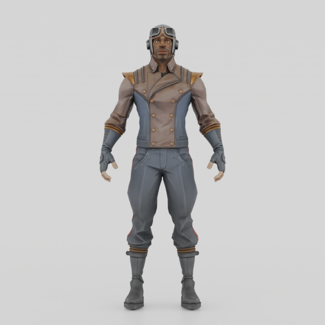 Maximilian - Fortnite Modèle 3D .c4d .max .obj .3ds .fbx .stl .blend 