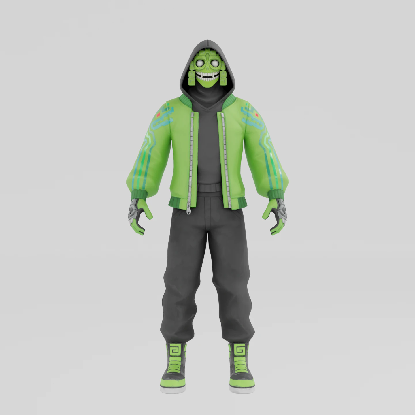 Mezmer - Fortnite 3D Model .c4d .max .obj .3ds .fbx .stl .blend 