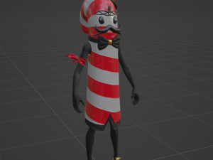 Mr Dappermint - Fortnite 3D मॉडल