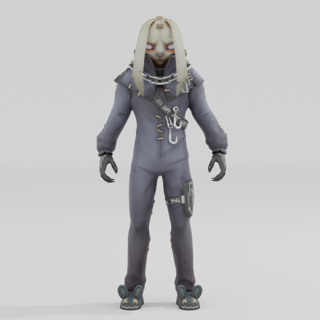 Nitehare - Fortnite 3D Model .c4d .max .obj .3ds .fbx .stl .blend 