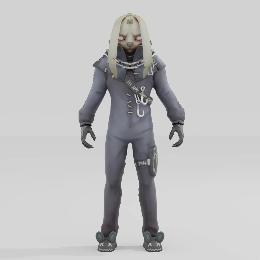 Nitehare - Fortnite 3D Model .c4d .max .obj .3ds .fbx .stl .blend 