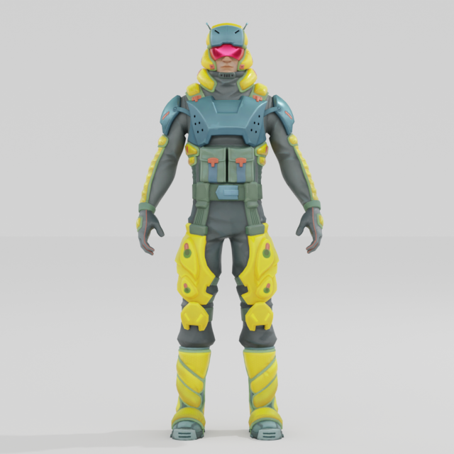 Pillar - Fortnite 3D मॉडल .c4d .max .obj .3ds .fbx .stl .blend