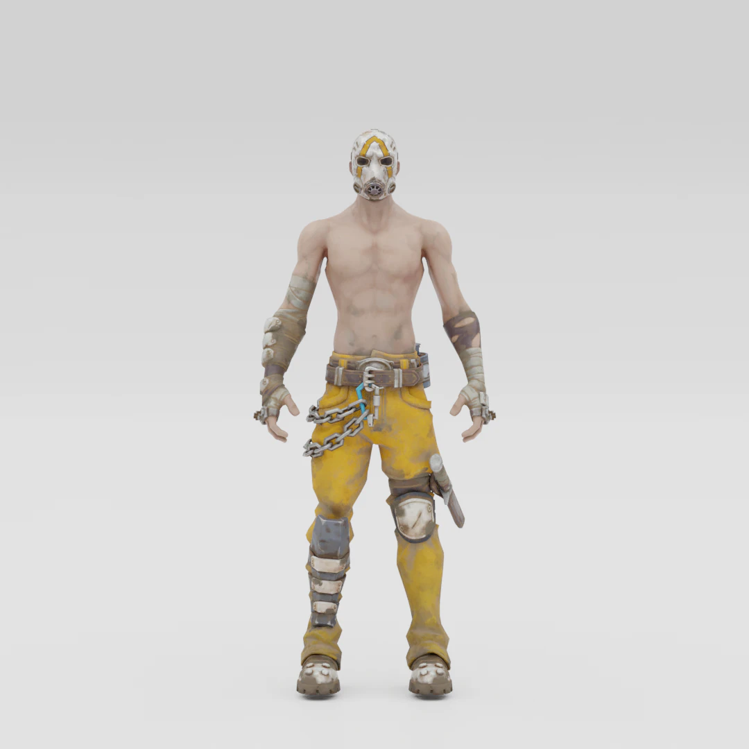Psycho Bandit - Fortnite 3D Model .c4d .max .obj .3ds .fbx .stl .blend