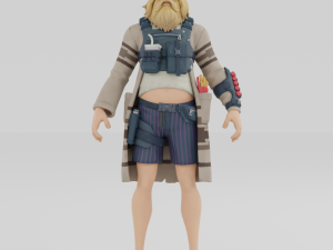 Relaxed Fit Jonesy - Fortnite 3D Model