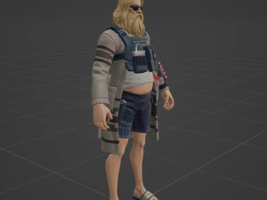 Relaxed Fit Jonesy - Fortnite 3D Model