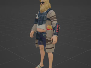 Relaxed Fit Jonesy - Fortnite 3D Model