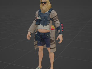 Relaxed Fit Jonesy - Fortnite 3D 模型