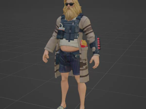 Relaxed Fit Jonesy - Fortnite 3D Model
