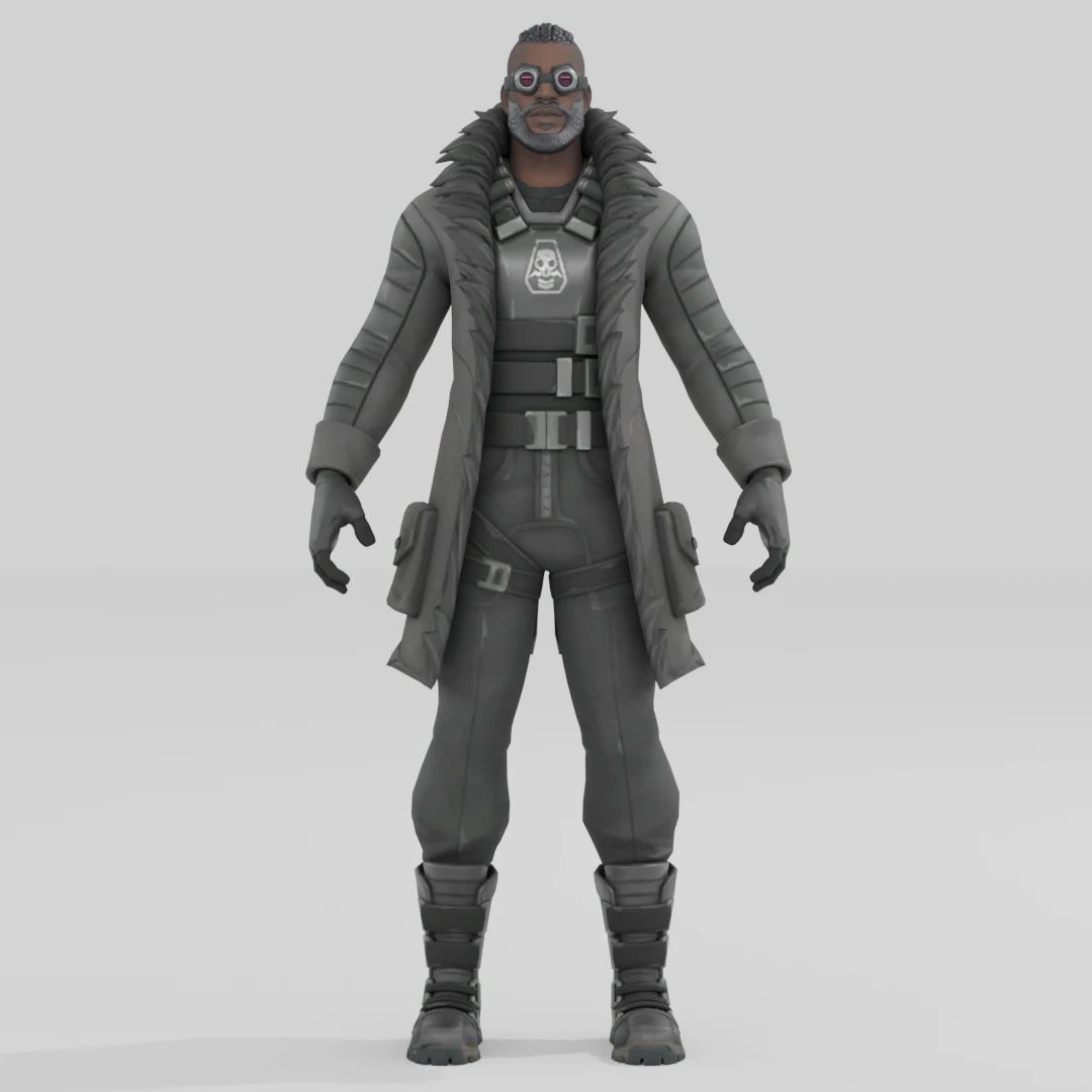 Renegade Shadow - Fortnite 3D Model .c4d .max .obj .3ds .fbx .stl .blend 