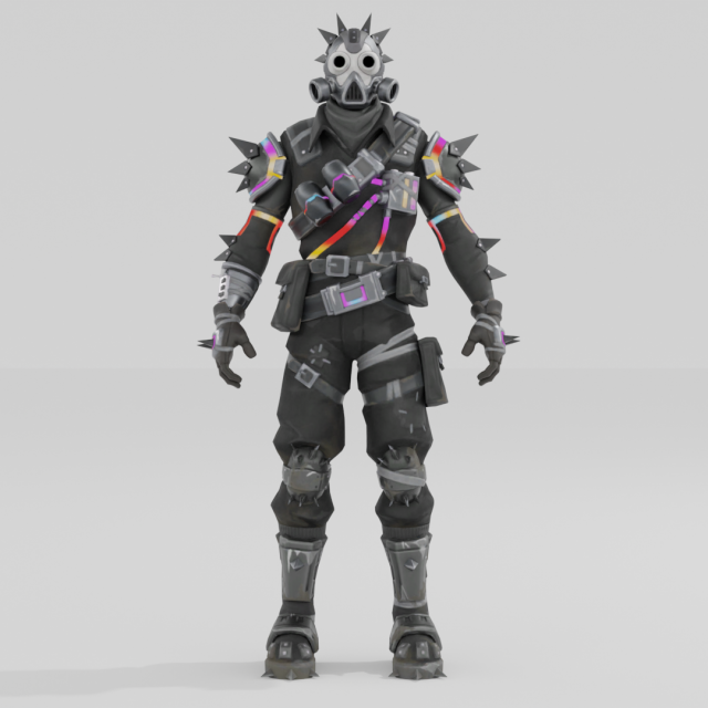 Ruckus Rage - Fortnite Modèle 3D .c4d .max .obj .3ds .fbx .stl .blend 