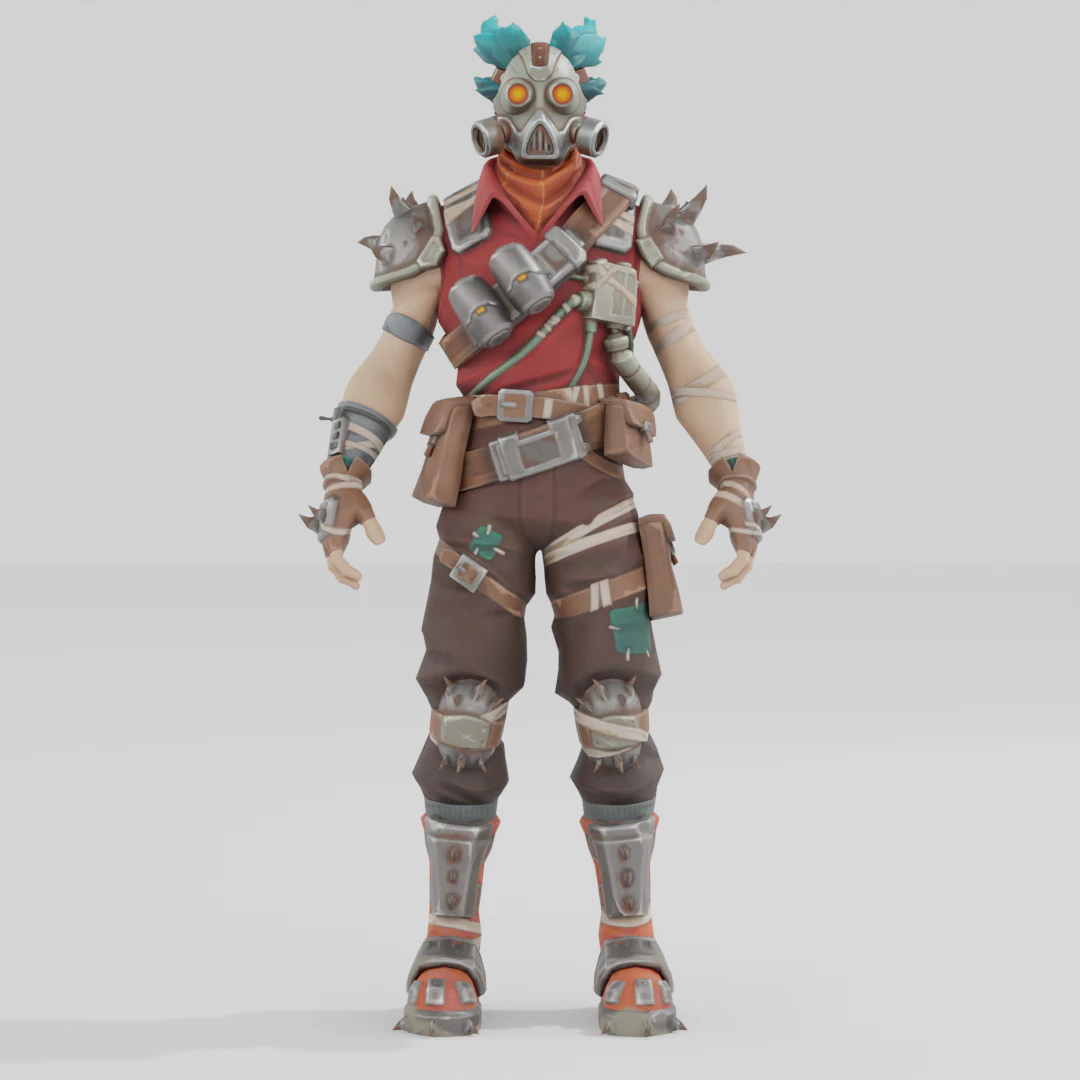 Ruckus Default - Fortnite 3D Model .c4d .max .obj .3ds .fbx .stl .blend 