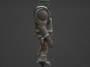 Sgt Tank Gatling - Fortnite Modelo 3D