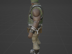 Sgt Tank Gatling - Fortnite Modelo 3D