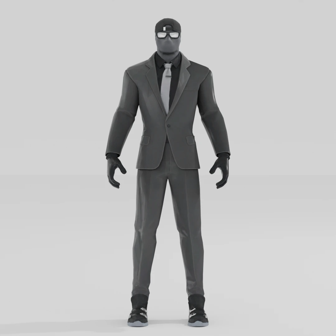 Shadow Beach Brawler - Fortnite 3D Model .c4d .max .obj .3ds .fbx .stl .blend 