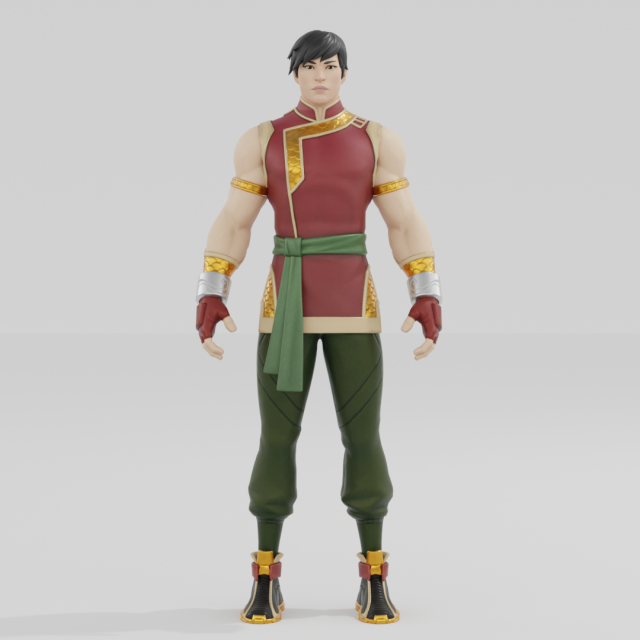 Shang Chi - Fortnite 3D मॉडल .c4d .max .obj .3ds .fbx .stl .blend 