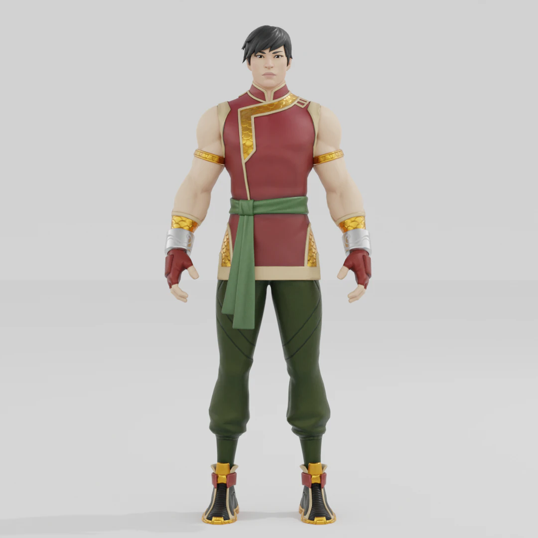 Shang Chi - Fortnite 3D Model .c4d .max .obj .3ds .fbx .stl .blend