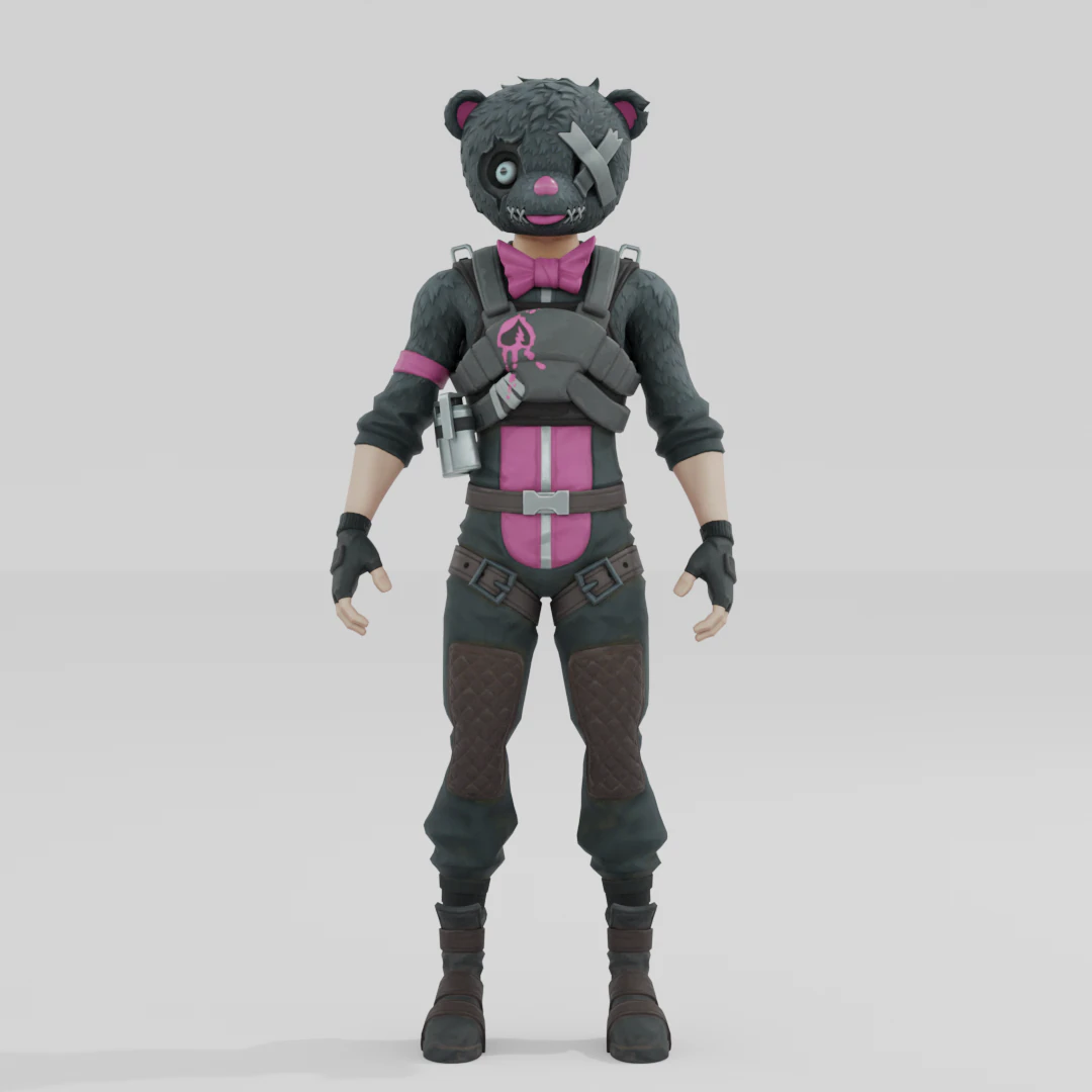 Snuggs - Fortnite 3D Model .c4d .max .obj .3ds .fbx .stl .blend
