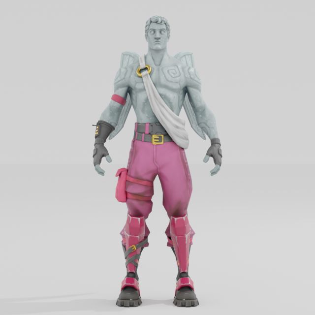 Stoneranger - Fortnite 3D Model .c4d .max .obj .3ds .fbx .stl .blend 
