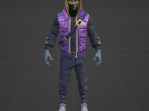 Street striker - Fortnite Modelo 3D