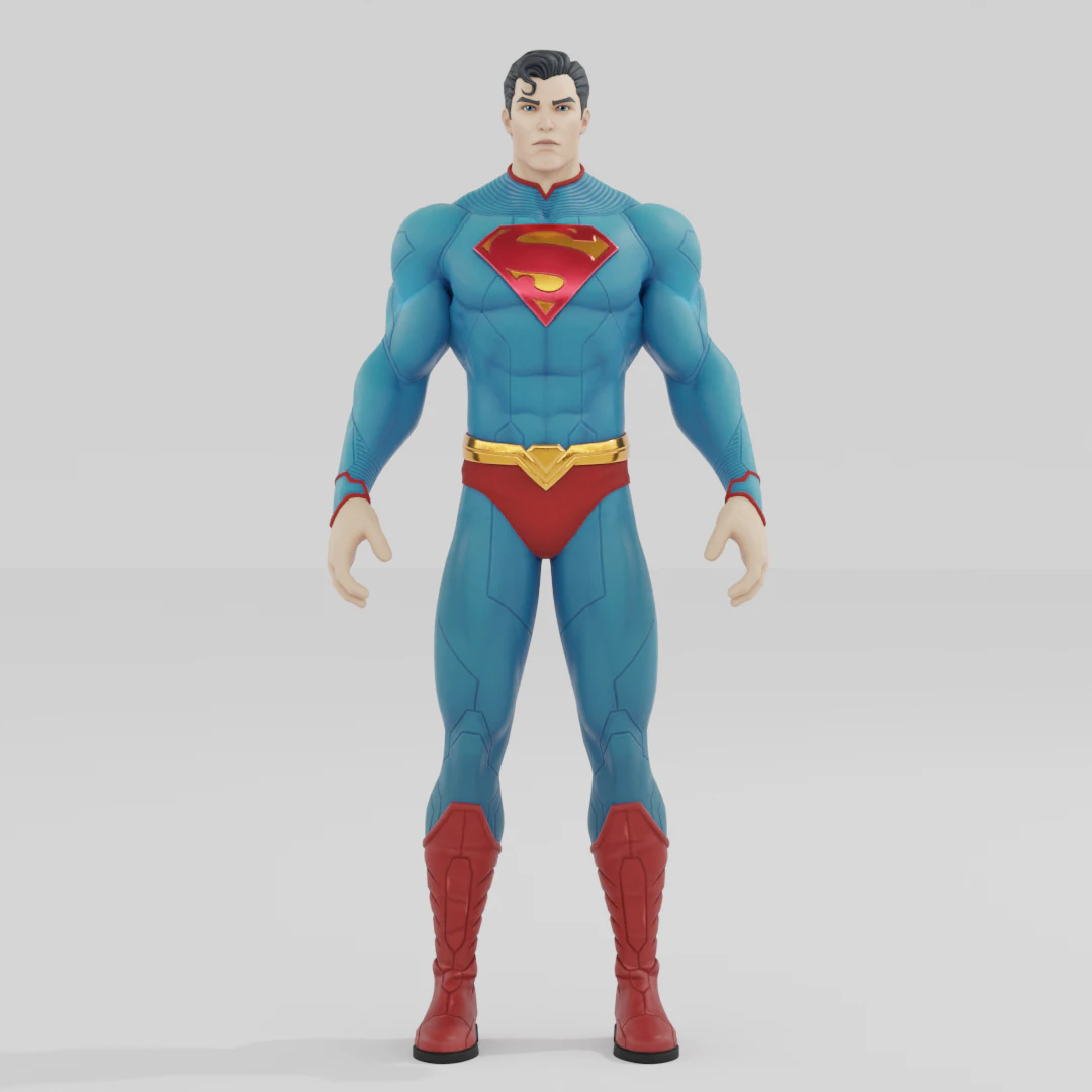 Superman - Fortnite 3D Model .c4d .max .obj .3ds .fbx .stl .blend