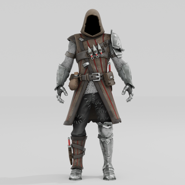 Swamp Knight - Fortnite 3D Model .c4d .max .obj .3ds .fbx .stl .blend 