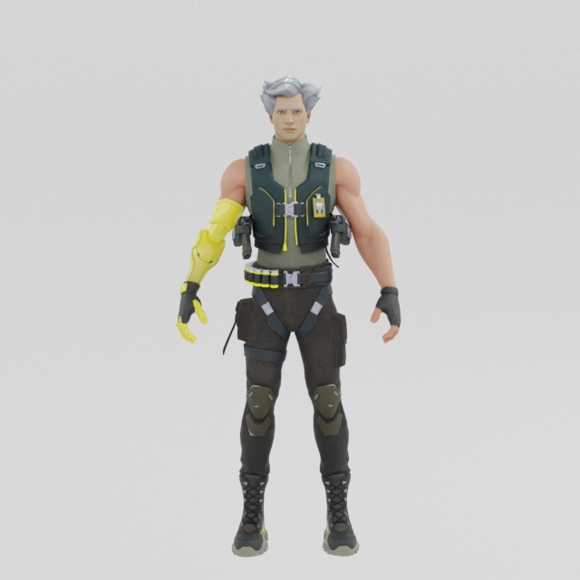 Tek - Fortnite 3D 모델 .c4d .max .obj .3ds .fbx .stl .blend 