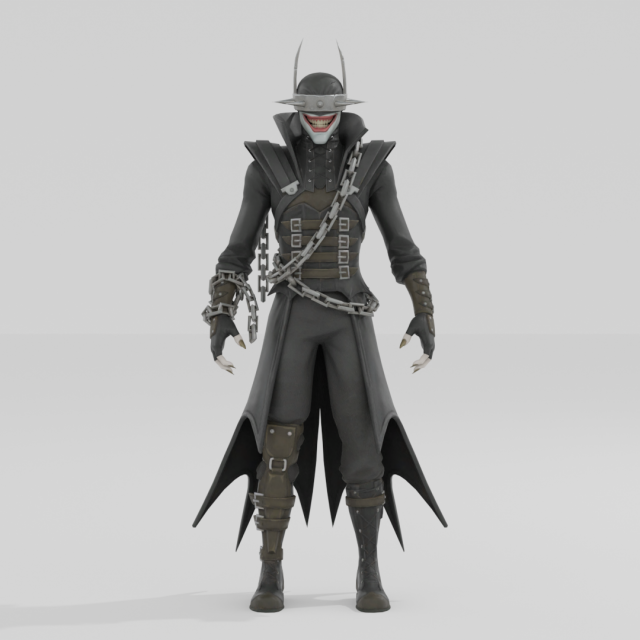 The Batman Who Laughs - Fortnite Model 3D .c4d .max .obj .3ds .fbx .stl .blend 
