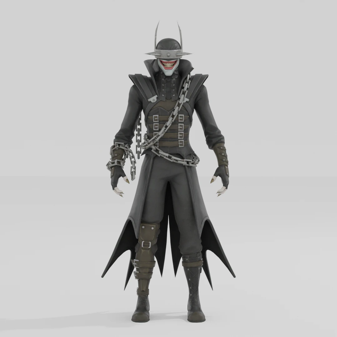 The Batman Who Laughs - Fortnite 3D Model .c4d .max .obj .3ds .fbx .stl .blend 